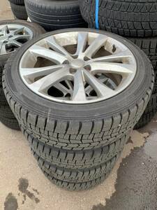 Y895 215/45R17 DUNLOP ダンロップ 2020年 PCD100 5H 7.5J 55 BP5 レガシー LEGACY 4本セット バリ