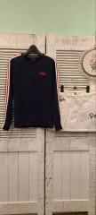 【雷市場（ポンジャン）商品韓国直送】 Tommy Hilfiger(トミーヒルフィガー) XS ラインカラー ネイビー カーディガン