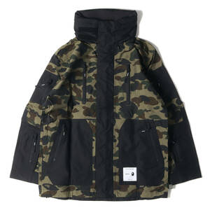 新品 WTAPS ダブルタップス ジャケット サイズ:M 17AW A BATHING APE アベイシングエイプ 猿迷彩 ナイロン シェルパ ジャケット SHERPA