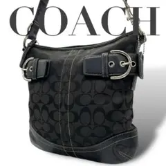 ✨美品✨　COACH コーチ　ショルダーバッグ　2way ブラック　レザー