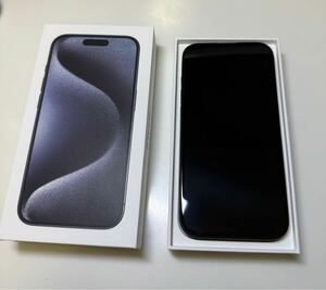 【美品】iPhone15pro　256GB SIMフリー　ブルーチタニウム 