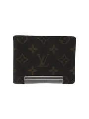 LOUIS VUITTON 2つ折り財布 レザー ブラウン モノグラム レディース