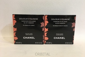 二子玉)シャネル CHANEL 未使用 ドゥスール デキノックス 2点セット NO.797 798 総額20,900円 チークカラー