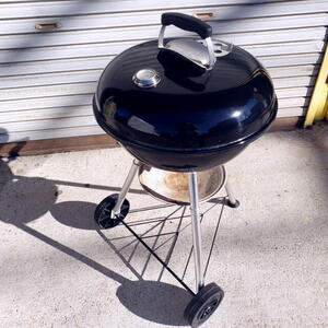 【岐阜市 直接引取り限定】 Weber/ウェーバー BBQ コンロ グリル 直径47 温度計付 6-8人用