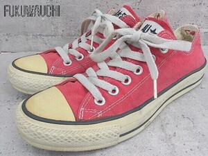 ◇ CONVERSE コンバース スニーカー シューズ 24.5cm レッド レディース