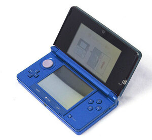 【中古】任天堂 ニンテンドー3DS コバルトブルー CTR-S-BBAA 液晶画面いたみ [管理:1350012183]