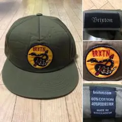 大人気❗️BRIXTON ブリクストン スネーク ワッペン トラッカーキャップ