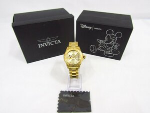 INVICTA プロダイバー ディズニー コラボ Disney ミッキーマウス ゴールドカラー BOX付き 中古品 ◆140246