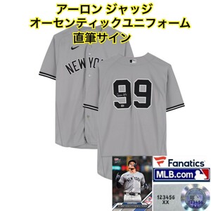 正規品！ヤンキース アーロン ジャッジ 直筆サイン オーセンティック ユニフォーム MLB Fanatics ★ 大谷翔平 山本由伸 鈴木誠也 ベッツ