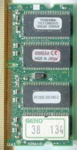 【東芝】128MB-PC133-144pin SO-DIMM SDRAM