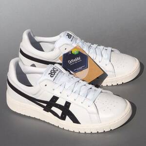 デッド!! US 9 /27cm 新品!! ASICS Tiger GEL-PTG LO アシックスタイガー ゲル ポイントゲッター 白ｘ黒 天然皮革