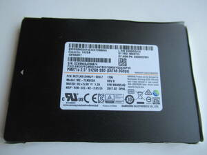 ♪♪1円 ～スタートSAMSUNG SSD 512GB 2.5インチ 中古♪♪使用時間:15035H