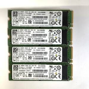 K60502166 SK hynix NVMe 256GB SSD 4点 【中古動作品】