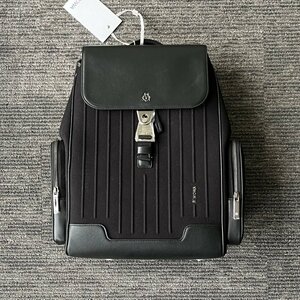 RIMOWA NEVER STILL キャンバス フラップ バックパック ユニセックス リュックサック ブラック