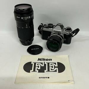 1円~【動作未確認】ニコン Nikon FE NIKKOR 35mm 1:2 70-210mm 1:4 一眼レフ フィルムカメラ レンズ 付属品あり J150458