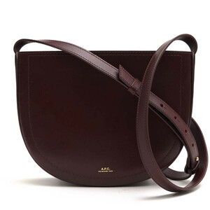 A.P.C. アーペーセー ショルダーバッグ Sac Juliette 18A スペイン産ベジタブルタンニン鞣し牛革 ハーフムーン型 2WAY ショルダーバッグ