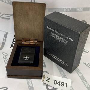 1000円スタート ZIPPO 美商品 革巻き クロス 化粧箱有り オイルライター ジッポー Z0491