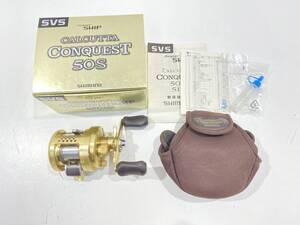 中古 SHIMANO シマノ 04 カルカッタ コンクエスト 50S 01927 釣具 リール