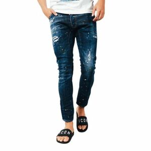 国内正規 DSQUARED2 TIDY BIKER JEANS ペイント クラッシュ ダメージ 加工 バイカー デニム パンツ 71LB0625 ディースクエアード 44 