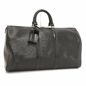 ●ルイヴィトン LOUIS VUITTON キーポル45 ボストンバッグ ノワール エピ M59152[Jコレ]E29TA151