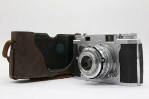 【返品保証】 コニカ Konica II B Konishiroku Hexar 50mm F3.5 ケース付き レンジファインダー カメラ v1617