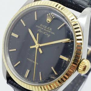 24品/A008678-6/M011-624/SY340000 ROLEX 腕時計 ロレックス オイスターパーペチュアル エアキング 5500 Air-King PRECISION 自動巻き