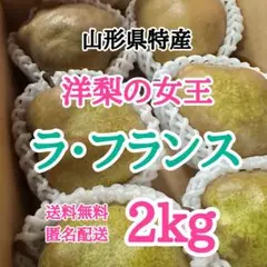 03【西洋梨の女王】本場・山形県産 西洋梨 女王 ラフランス 2kg 終盤 最後