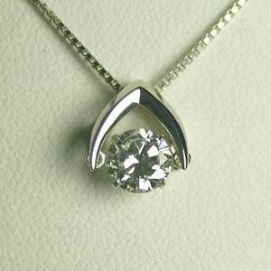 ダイヤモンド ネックレス 一粒 プラチナ 0.5カラット 鑑定書付 0.545ct Dカラー VVS1クラス 3EXカット H&C CGL