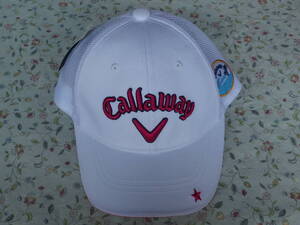 ☆彡 新品・未使用　Callaway レディース ゴルフキャップ　COOL　MAX　White