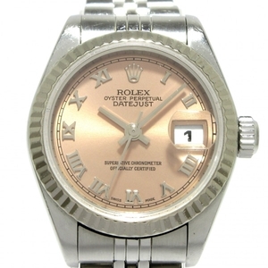 ROLEX(ロレックス) 腕時計 デイトジャスト 79174 レディース K18WG×SS/18コマ/ジュビリーブレス/ローマンインデックス ピンク