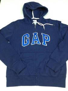 ●ＧＡＰ●新品●XS●紺に青ロゴ●ギャップ正規店●ロゴ・パーカー●ジップアップ●2-2