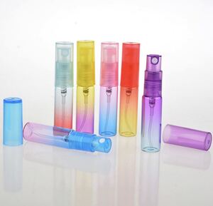 レインボーカラー☆☆お洒落なアトマイザー 新品★アトマイザー6本セット！5ml 香水小分け☆