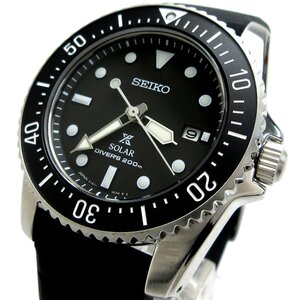 １円 セイコー プロスペックス ダイバースクーバ ソーラー メンズ 黒 V147-0CS0 時計 SEIKO Diver Scuba PROSPEX SBDN075