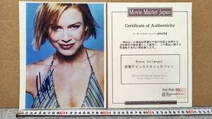 ■op1027■Renee Zellweger　レニー・ゼルウィガー■ムービーマスタージャパン■サイン入り写真■直筆■俳優■証明書付■④■