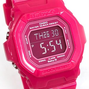 美品 CASIO カシオ BABY-G ベビーG キャンディカラーズ 腕時計 BG-5601-4 クオーツ デジタル ピンク スクエア 箱付き 電池交換済 動作OK