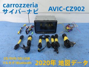 A6791 C カロッツェリア carrozzeria サイバーナビ AVIC-CZ902 カーナビ フルセグ CD DVD USB Bluetooth 地図データ 2020年