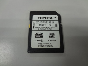 トヨタ 2013年度春版 16GB 地図データ SDカード 08675-0AC13 中古 検)ECLIPSE/FUJITSU/富士通テン/エクリプス/更新/バージョンアップ