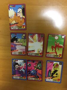 7枚セット DRAGON BALL Z ドラゴンボール Z カード　オールドカード