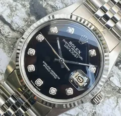 【雷市場（ポンジャン）商品韓国直送】 ROLEX(ロレックス) DATEJUST デイトジャスト 16014 ブラックテンポイント ジュビリーブレスレット