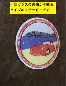 ポルシェ 1985 イタリア開催 国際ポルシェ 356 ミーティング ステッカー Porsche 911 996 997 991 992 718 356 930 964 993 (-pors356meet