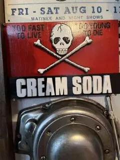 クリームソーダ　木製オブジェCREAM SODA 50s ロカビリー