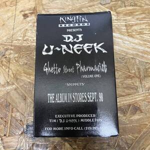 オ HIPHOP,R&B D.J U-NEEK - GHETTO STREET PHARMACIST シングル TAPE 中古品