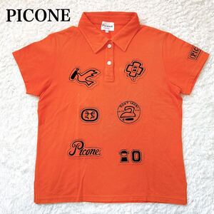 PICONE ピッコーネ ポロシャツ 半袖 ロゴワッペン 1 S レディース C72423-78