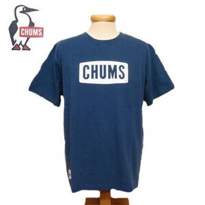 【送料185円】 CHUMS チャムス 半袖Tシャツ CHUMS Logo (M) ネイビー / ch01-2277