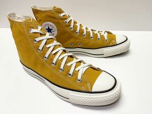 美品 希少 日本製 CONVERSE CANVAS AS ALL STAR J HI MUSTARD コンバース オールスター マスタード us 8.5 JP 27 MADE IN JAPAN