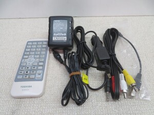 ☆TOSHIBA SE-R0424 DVD用リモコン、アダプター SD-P97DT用 ケーブル、ボタン電池付き 東芝 USED 12074☆！！