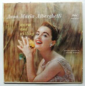 ◆ ANNA MARIA ALBERGHETTI / Warm and Willing ◆ Capitol T1379 (color) ◆