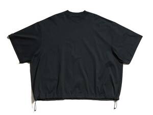 is-ness / BALLOON SHORT SLEEVE T-SHIRT size/M BLACK 黒 イズネス １LDK graphpaper Stripes For Creative