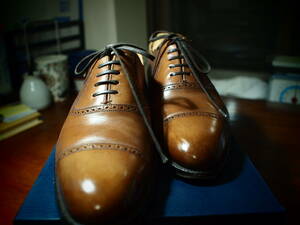 レベルCD グレンソン（Grenson）【英】基本の内羽根ストレートチップ　7 1/2Eブラウン