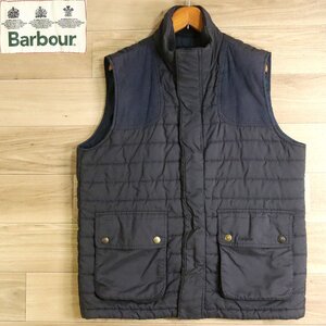 A7S/S1.16-1　Barbour　バブアー　キルティングベスト　中綿ベスト　パファーベスト　ジレ　刺繍　ノースリーブ　XL　ヴィンテージ